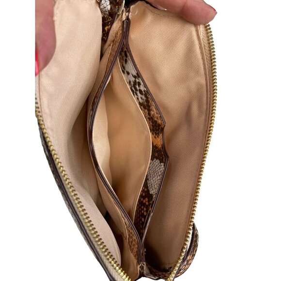 A New Day Faux Snakeskin Crossbody/Clutch Bag Adjustable Strap & Zip Closure - Picture 10 of 11